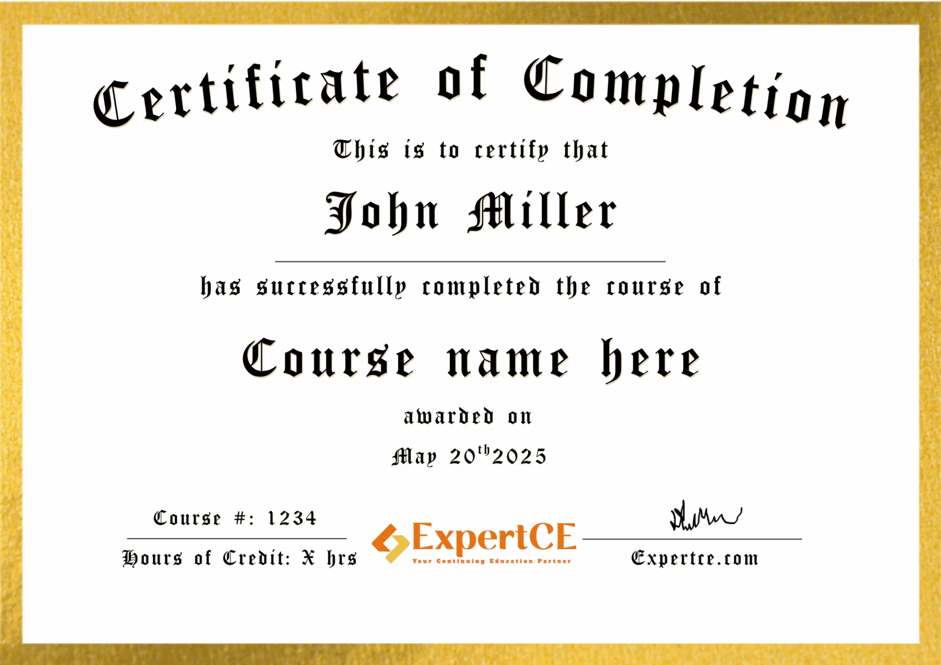 CE Certificate