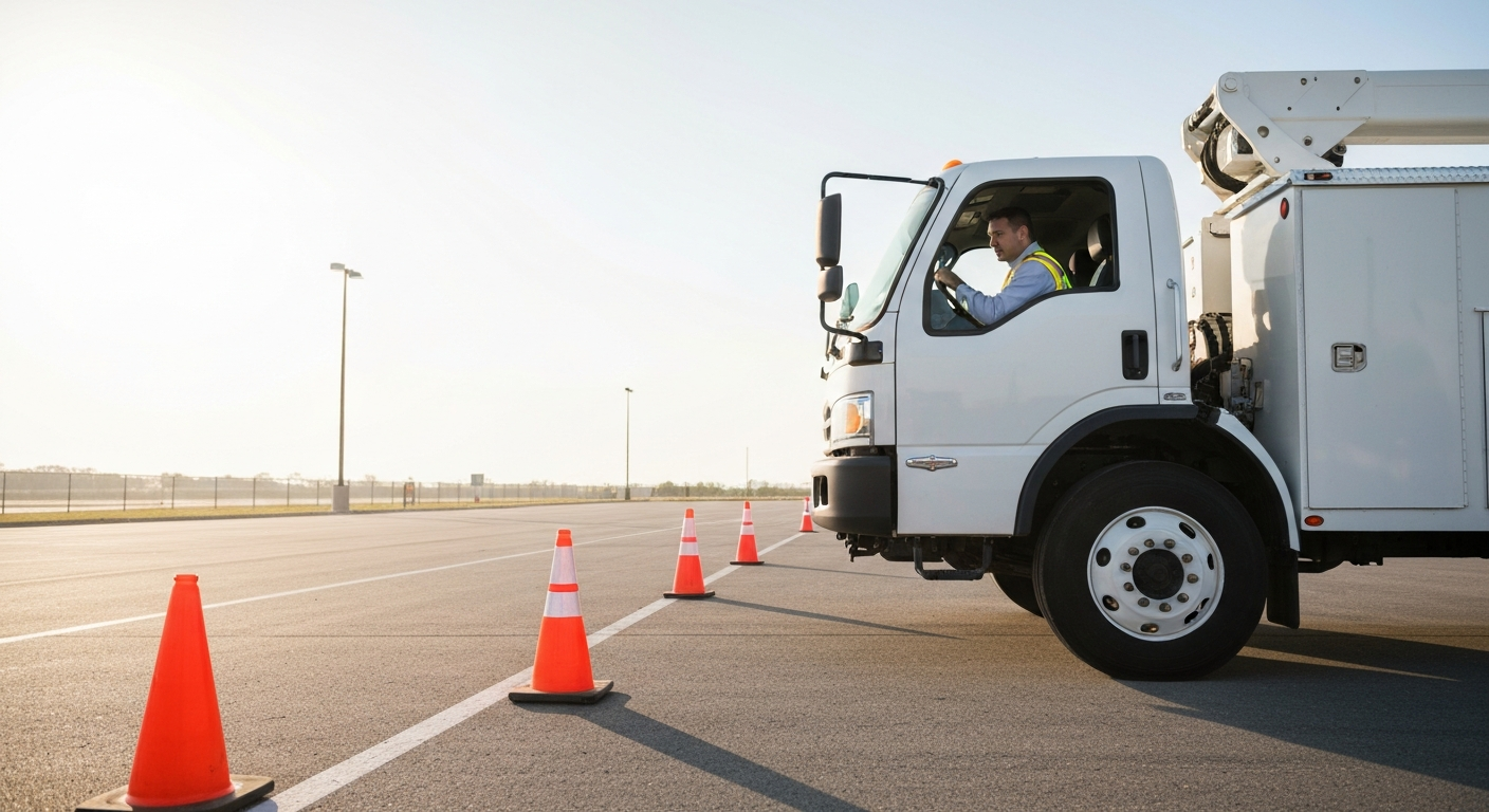 Featured image for CDL Skills Test: Offset Backing Maneuver Guide