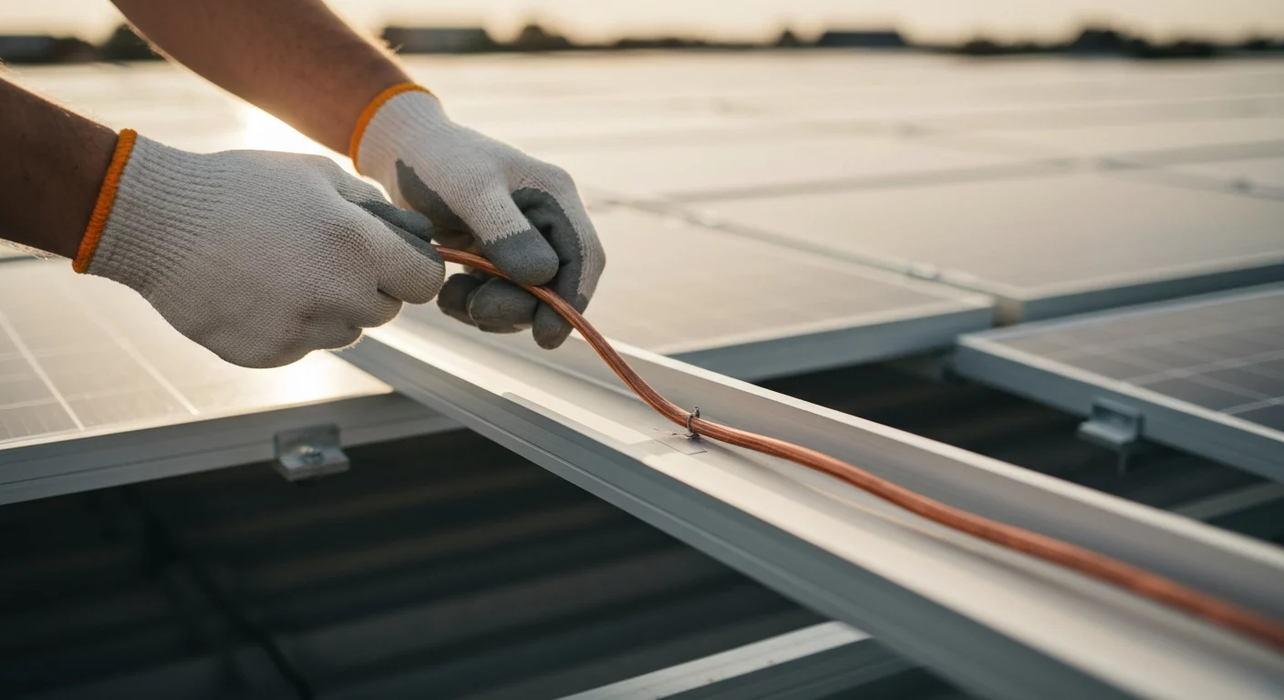 Featured image for Grounding and Bonding for PV Systems: NEC 690 Part V
