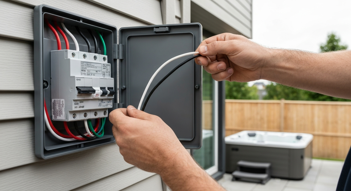 Featured image for How to Wire a Hot Tub: Wire Size, GFCI, and Disconnects