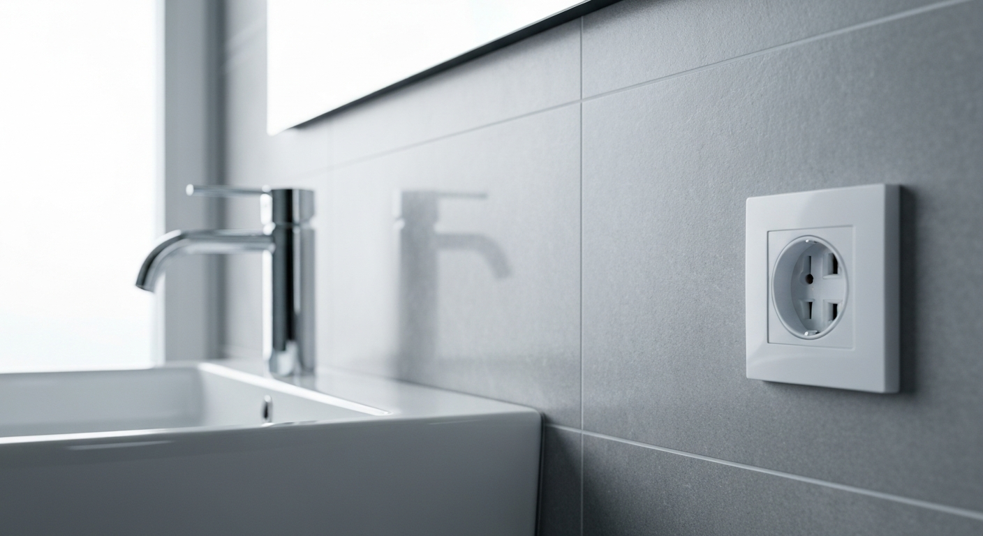 Featured image for NEC Bathroom Outlet Code: GFCI, Placement, and Circuits