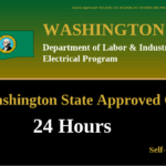Washington State: 2026 Electrical License Renewal Package (24 Hours)