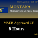 Montana – 8 hours NEC 2023 Code Updates (Part 1)